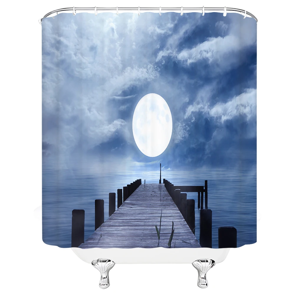 Ocean Sunset Landscape Shower Curtain Beach Night View Tropical Nature Scene Bathroom Decor Curtain Set Waterproof Fabric
Ocean Sunset Landscape Shower Curtain Beach Night View Tropical Nature Scene Bathroom Decor Curtain Set Waterproof Fabric