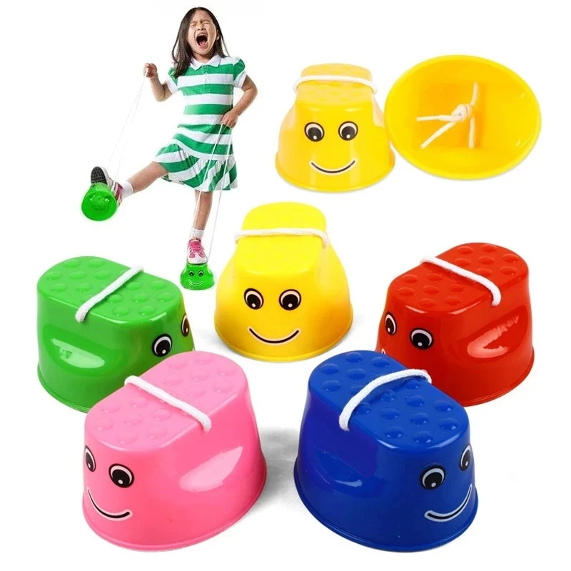 1 Pair Children's Smile Jumping Stilts Kindergarten Sensory Integration Training Equipment Balance Coordination Toys for Kids 
1 Pair Children's Smile Jumping Stilts Kindergarten Sensory Integration Training Equipment Balance Coordination Toys for Kids