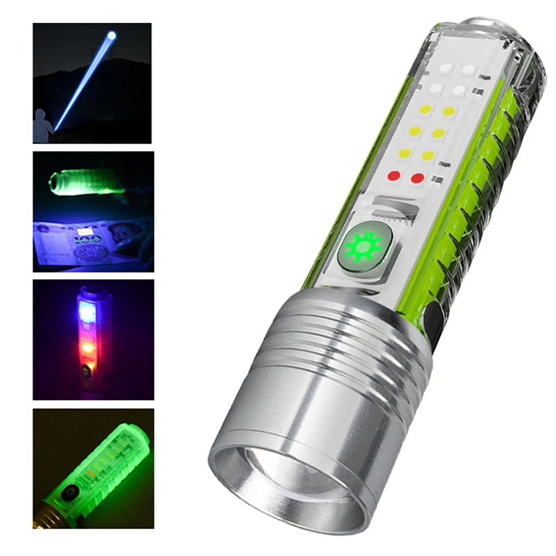Led Mini Flashlight 3800lm Built-in1800mah Lithium Battery Multifunctional 8Modes Adjustable Lamp Rechargeable Working Light
Led Mini Flashlight 3800lm Built-in1800mah Lithium Battery Multifunctional 8Modes Adjustable Lamp Rechargeable Working Light
