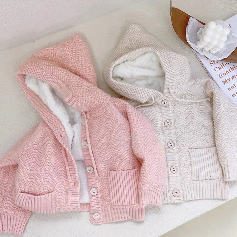 New Winter Girls Clothing Casual Knitted Sweater Coat Hooded Thick Fleece Knitted Cardigan Jacket
New Winter Girls Clothing Casual Knitted Sweater Coat Hooded Thick Fleece Knitted Cardigan Jacket