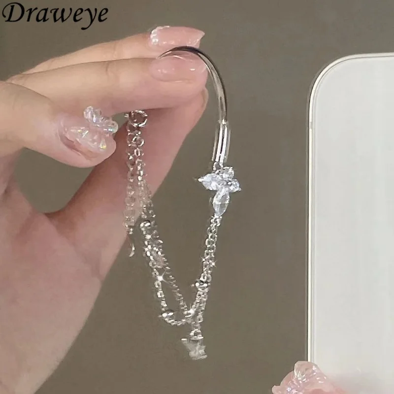 Draweye Metal Silver Color Bangles Chains Buttefly Luxury Korean Fashion Bracelets for Women Elegant Cute Girls Gift Jewelry
Draweye Metal Silver Color Bangles Chains Buttefly Luxury Korean Fashion Bracelets for Women Elegant Cute Girls Gift Jewelry