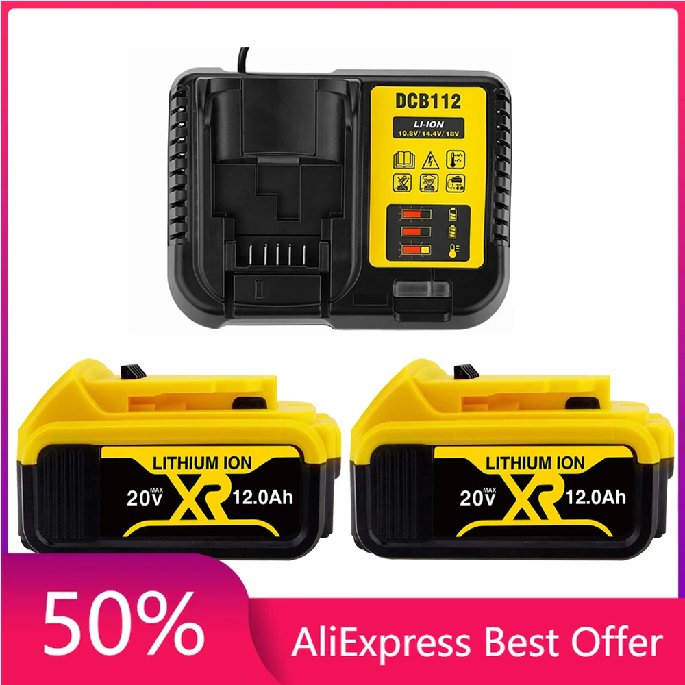20V 120000mAh DCB200 DCB203 DCB181 DCB180 DCB200 DCB201 DCB201-2 L50 Rechargeable Li-Ion Battery for DeWalt Power Tools
20V 120000mAh DCB200 DCB203 DCB181 DCB180 DCB200 DCB201 DCB201-2 L50 Rechargeable Li-Ion Battery for DeWalt Power Tools
