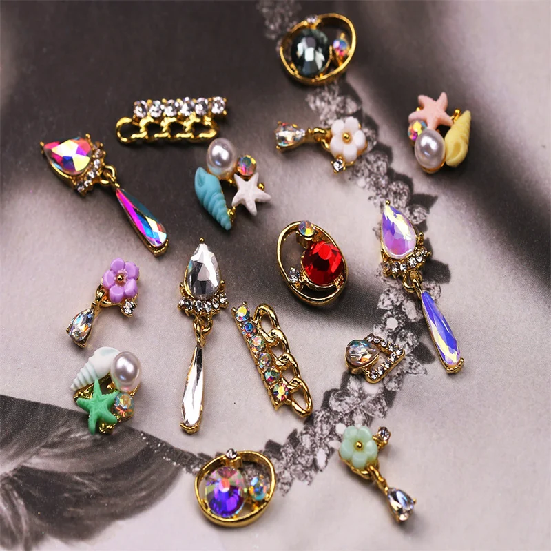 5pcs Mixed Dangle Nails 3D Charms Color Diamond Nail Art Decoration Shiny Zircon Flower Ring Tassle Pendant Design DIY Accessori
5pcs Mixed Dangle Nails 3D Charms Color Diamond Nail Art Decoration Shiny Zircon Flower Ring Tassle Pendant Design DIY Accessori