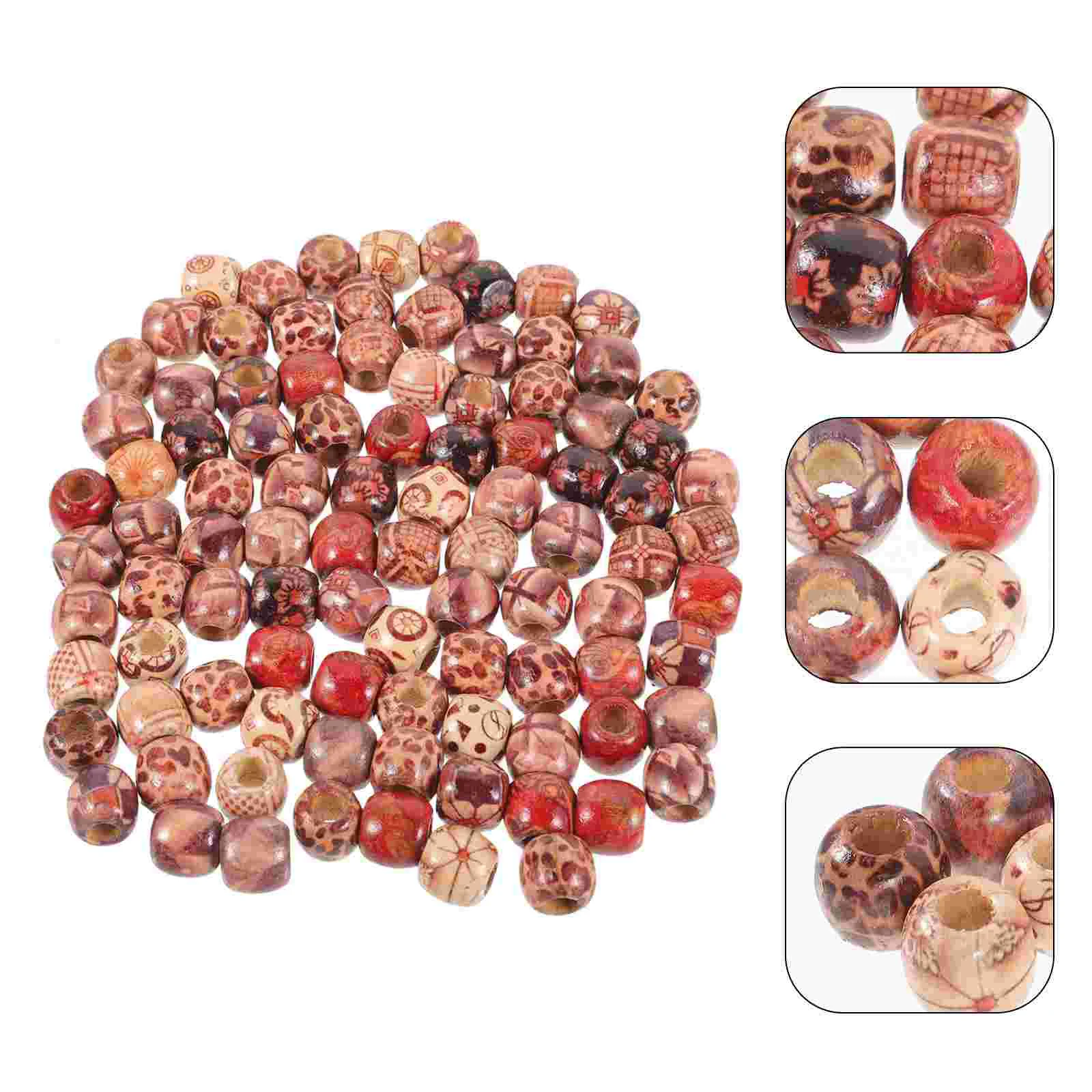 100 Pcs Braid Jewelry Hair Accessories Braids Printing Bag Beads African Wood Macrame
100 Pcs Braid Jewelry Hair Accessories Braids Printing Bag Beads African Wood Macrame