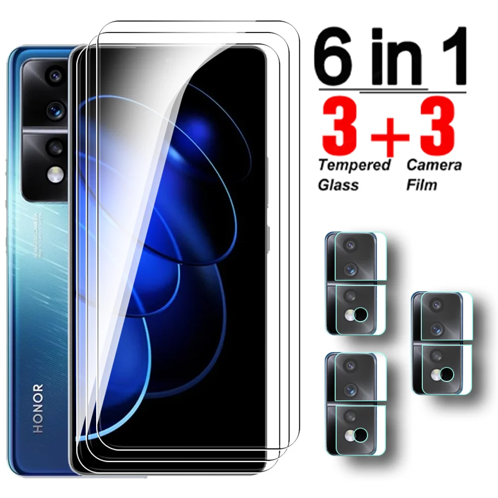 

For Honor 80 GT 5G 50 Lite 6IN1 Tempered Glass Film Honar 80GT 50Lite Honor80GT Honor50Lite 6.67'' Camera Lens Screen Protector