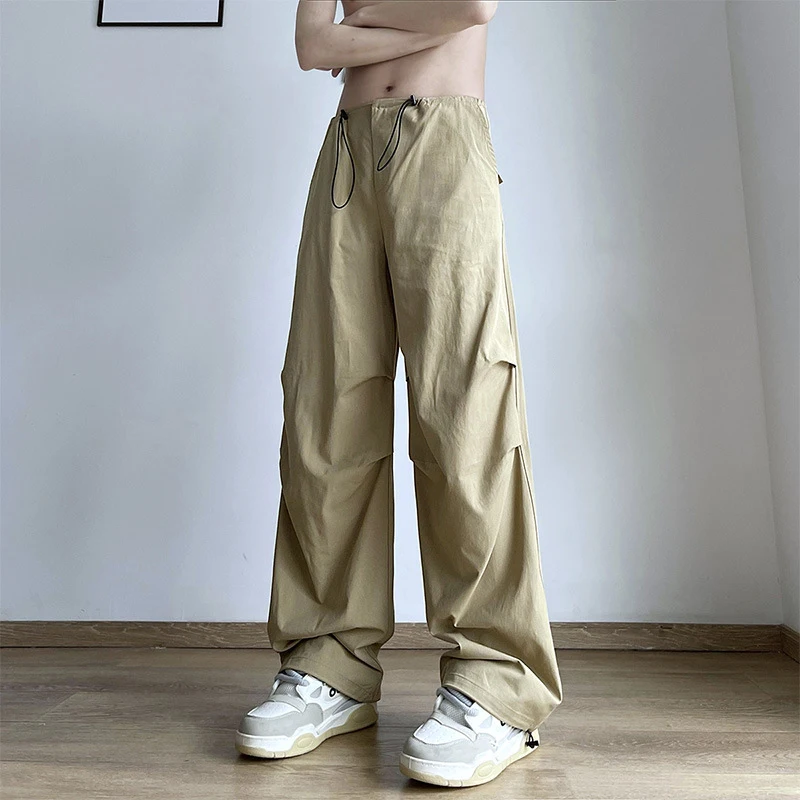 HOUZHOU Parachute Pants Men Japanese Wide Leg Trousers Male Summer Loose Casual Quick Drying Streetwear Hip Hop Pleated
HOUZHOU Parachute Pants Men Japanese Wide Leg Trousers Male Summer Loose Casual Quick Drying Streetwear Hip Hop Pleated