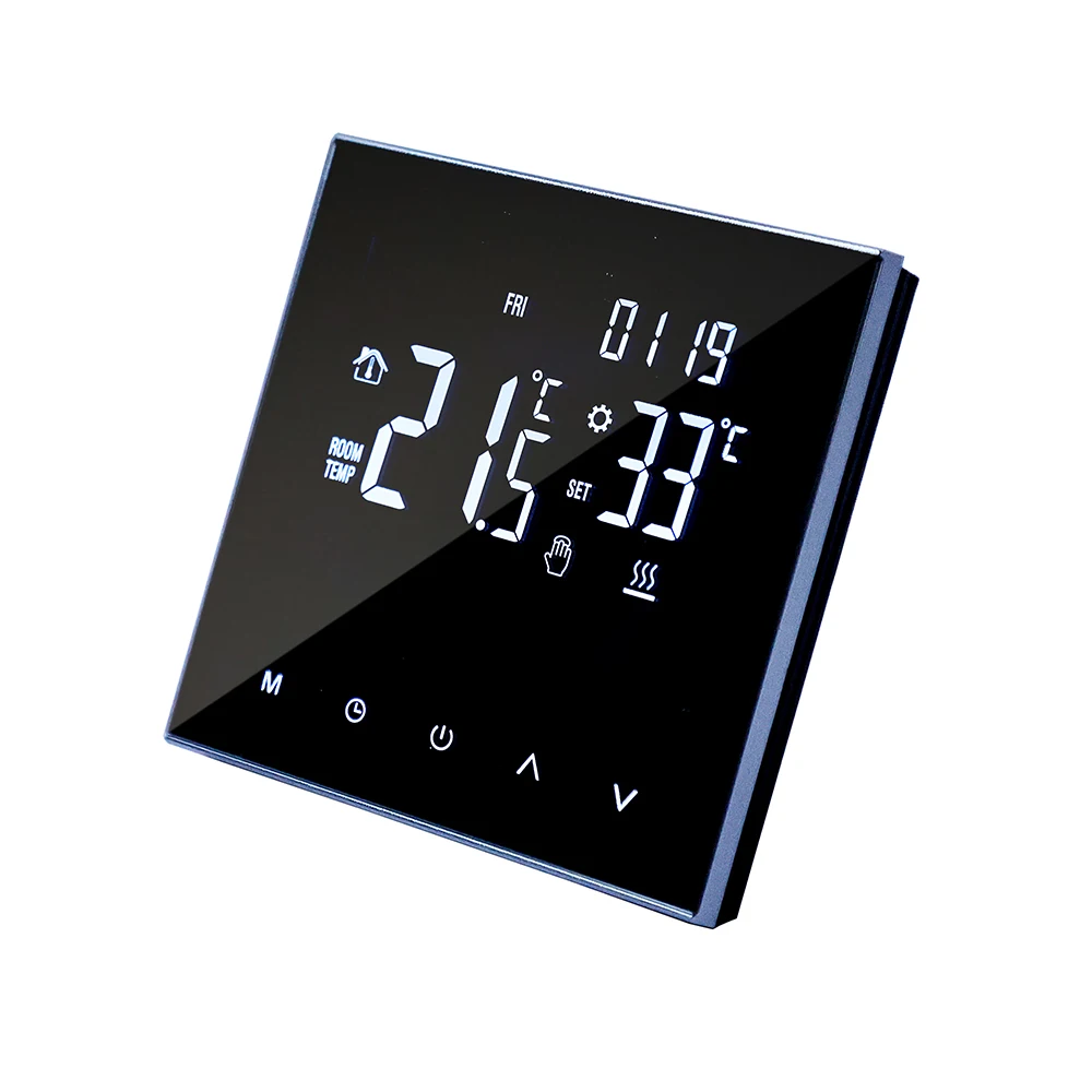WiFi Smart Thermostat, Electric Floor Heating LCD Touch Screen Water/Gas Boiler Temperature Remote Controller for Google Home
WiFi Smart Thermostat, Electric Floor Heating LCD Touch Screen Water/Gas Boiler Temperature Remote Controller for Google Home