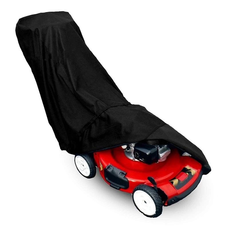2 Pcs 193X63.5X112cm Black Universal Waterproof Lawn Mower Rain Cover Garden Overall Size Drawstring Weather Protection
2 Pcs 193X63.5X112cm Black Universal Waterproof Lawn Mower Rain Cover Garden Overall Size Drawstring Weather Protection