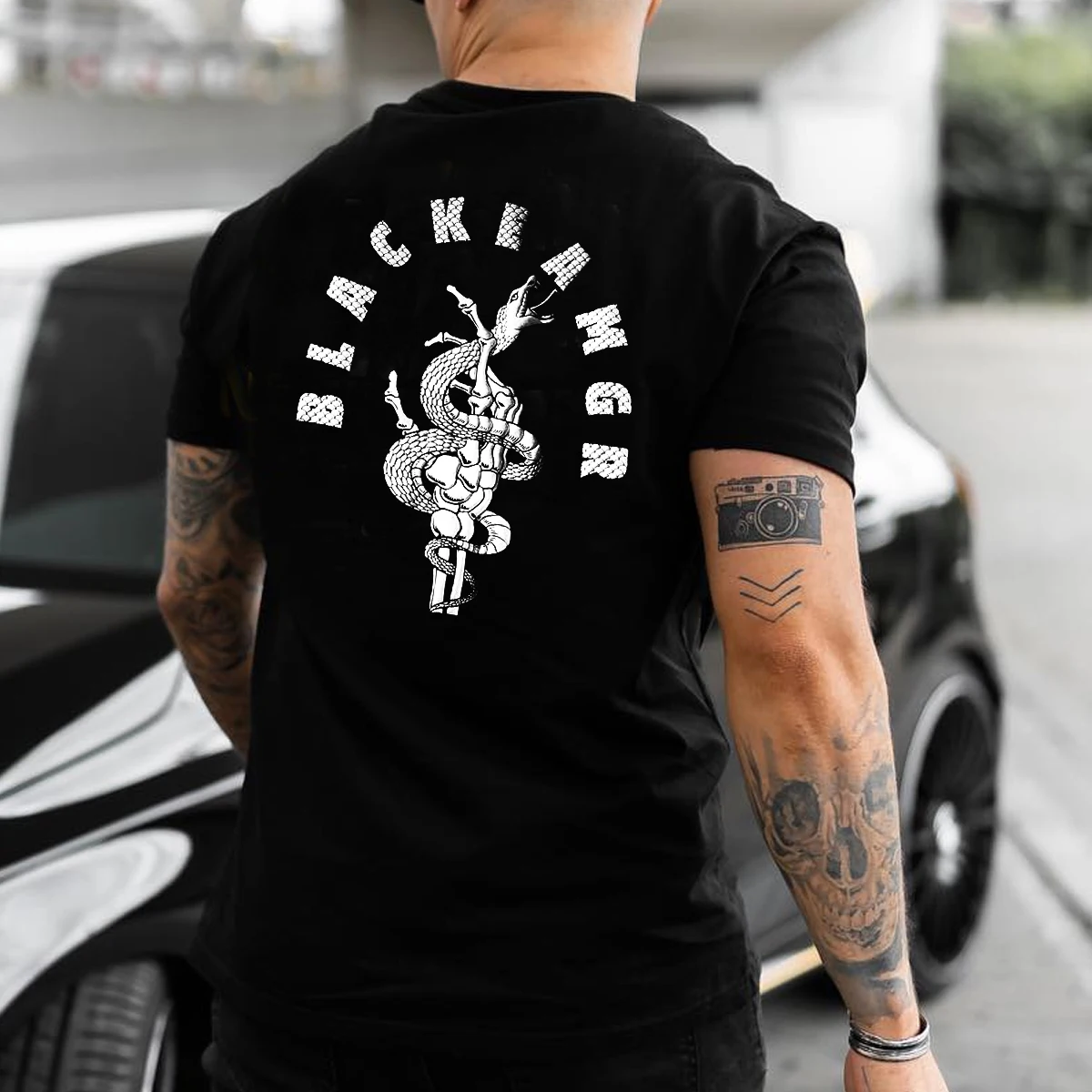 100% Cotton Summer Street Style Snake Skull Print Short Sleeve Mens T-shirts Casual Tops Tees
100% Cotton Summer Street Style Snake Skull Print Short Sleeve Mens T-shirts Casual Tops Tees