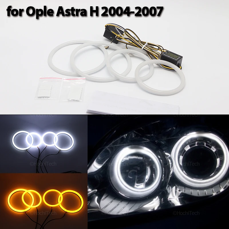 Halo Ring Angel Eyes Turn Signal Switchback Cotton LED White Yellow for OPEL Astra H 2004-2007 pre facelift Halogen headlight
Halo Ring Angel Eyes Turn Signal Switchback Cotton LED White Yellow for OPEL Astra H 2004-2007 pre facelift Halogen headlight