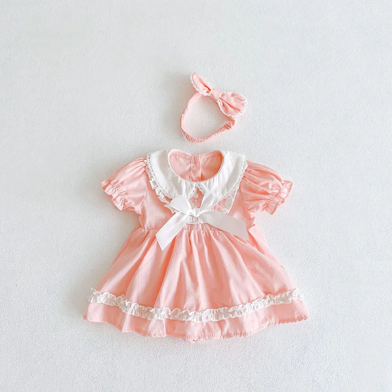 MILANCEL 2022 Summer Baby Bodysuits Toddler Girls Pink One Piece Sweet Infant Clothing
MILANCEL 2022 Summer Baby Bodysuits Toddler Girls Pink One Piece Sweet Infant Clothing