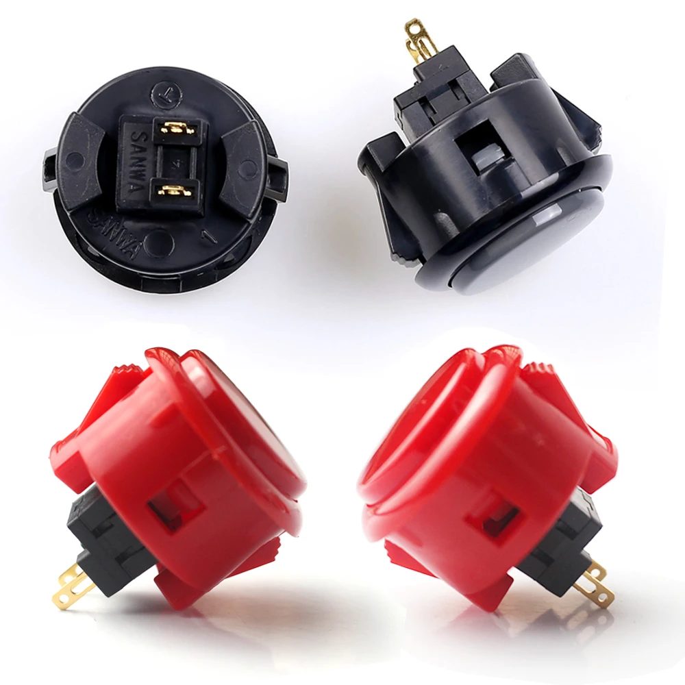 Оригинальный японский SANWA OBSF-30 Круглый кнопочный переключатель 30 мм аркадный для