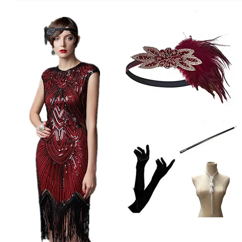 2023 New Adult Cosplay Christmas Party Dresses for Women 1920 Vintage Sequin Dress Prom Banquet Suit
2023 New Adult Cosplay Christmas Party Dresses for Women 1920 Vintage Sequin Dress Prom Banquet Suit