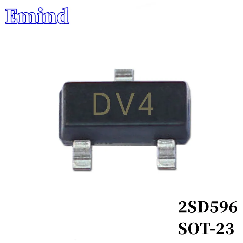 500/1000/2000/3000Pcs 2SD596 SMD Transistor SOT-23 Footprint DV4 Silkscreen NPN Type 25V/100mA Bipolar Amplifier Transistor
500/1000/2000/3000Pcs 2SD596 SMD Transistor SOT-23 Footprint DV4 Silkscreen NPN Type 25V/100mA Bipolar Amplifier Transistor
