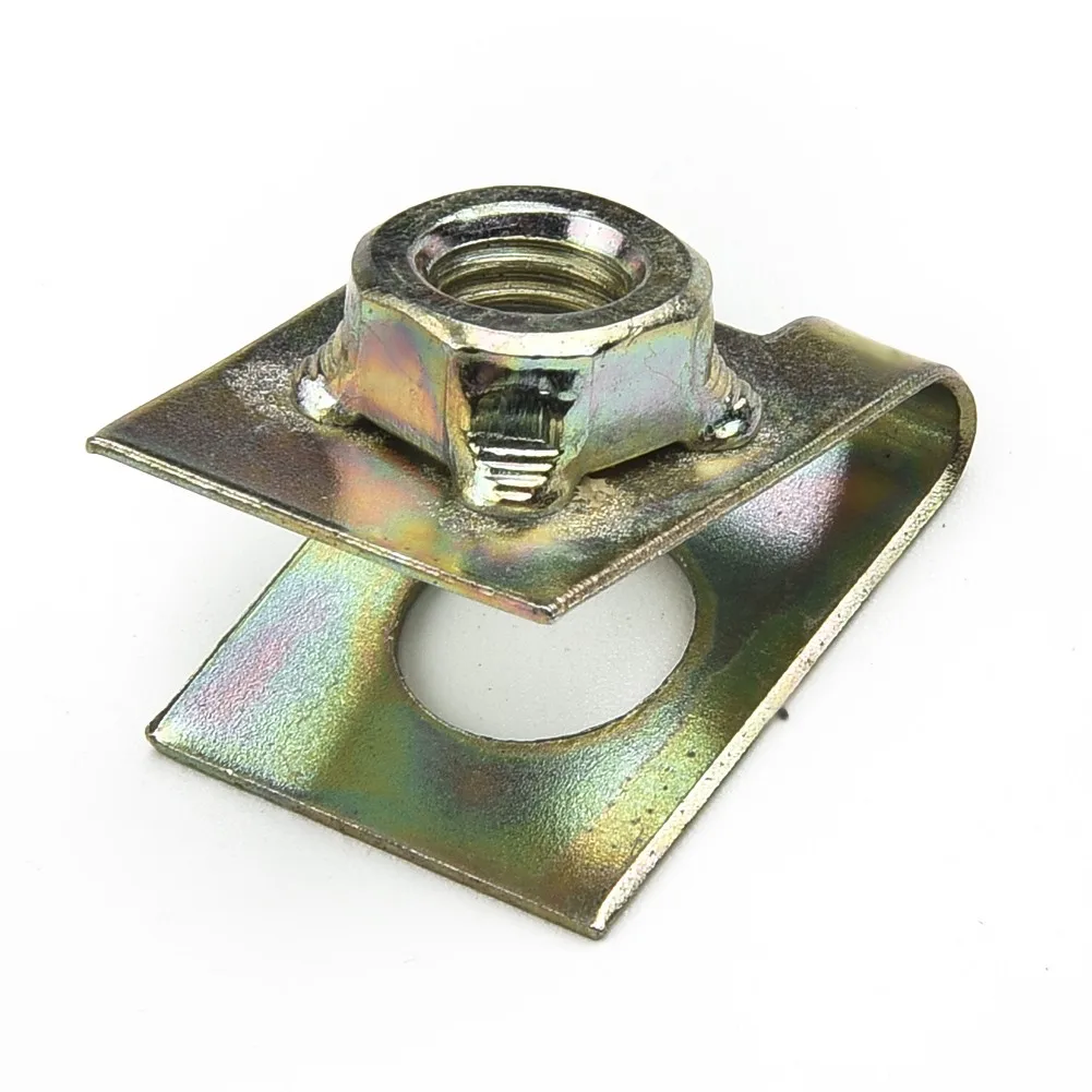 Brand New U-Shape Clips Car Clips Spring Metal 20X Copper Tone Fastener Rivet M6 Speed Nuts For Securing Wires
Brand New U-Shape Clips Car Clips Spring Metal 20X Copper Tone Fastener Rivet M6 Speed Nuts For Securing Wires