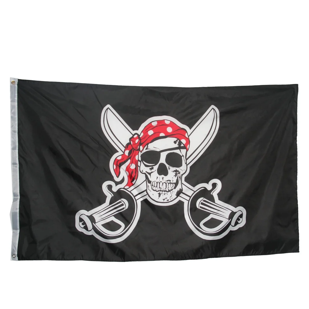 Halloween decoration red scarf Skull Pirate Polyester Flag High Quality Flying Flag Home decoration 90*150cm
Halloween decoration red scarf Skull Pirate Polyester Flag High Quality Flying Flag Home decoration 90*150cm