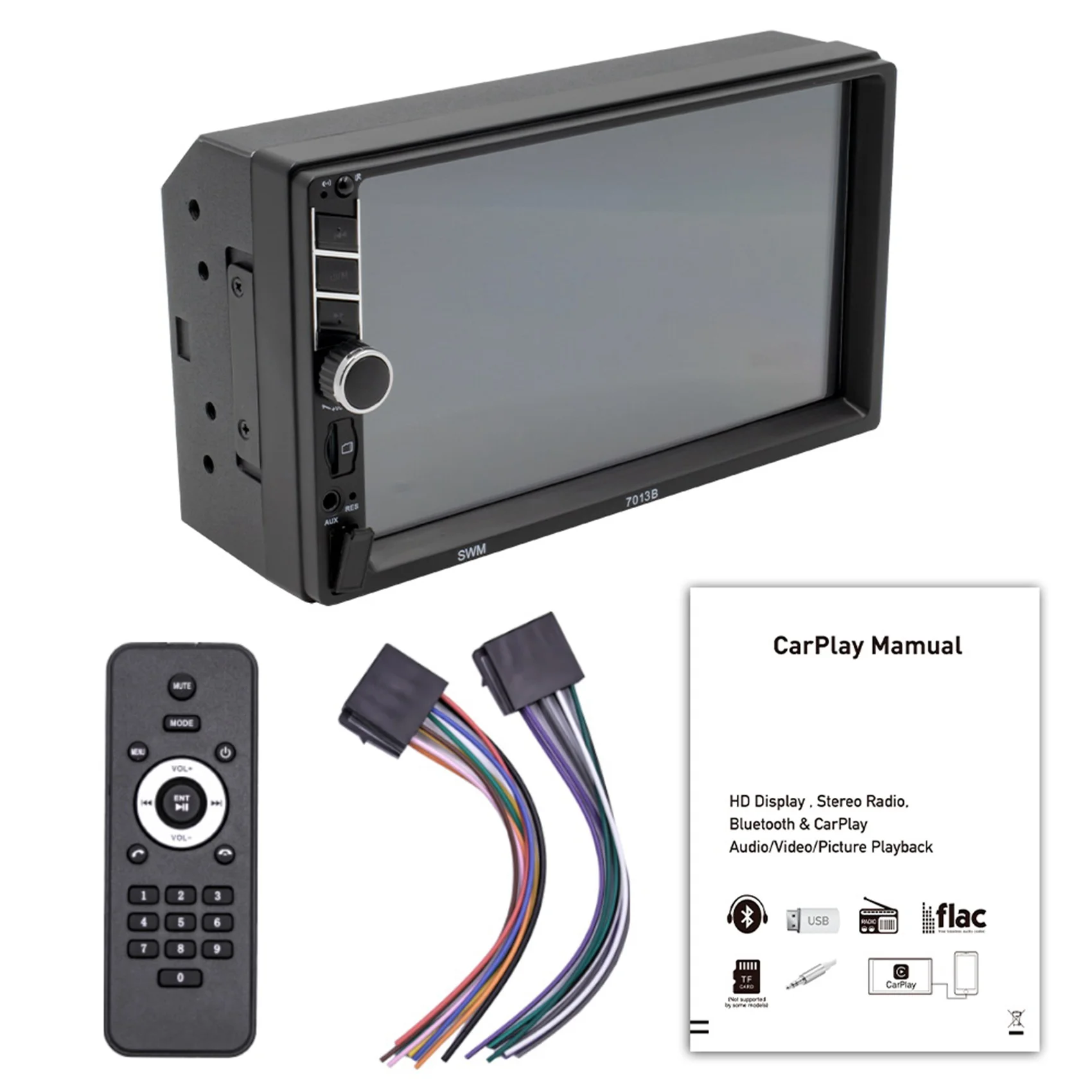 2 Din 7 Inch Car Radio Car Stereo Bluetooth MP5 Player with CarPlay Android Auto USB FM Touch Screen Multimedia Player B
2 Din 7 Inch Car Radio Car Stereo Bluetooth MP5 Player with CarPlay Android Auto USB FM Touch Screen Multimedia Player B