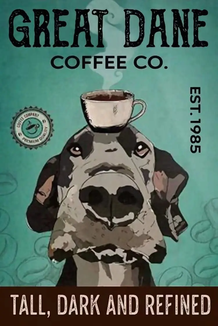 Забавный металлический оловянный знак, немецкий дог Coffee Co., красивый плакат для кафе, ресторана, кухни, гостиной, дома, художественная стена
Забавный металлический оловянный знак, немецкий дог Coffee Co., красивый плакат для кафе, ресторана, кухни, гостиной, дома, художественная стена