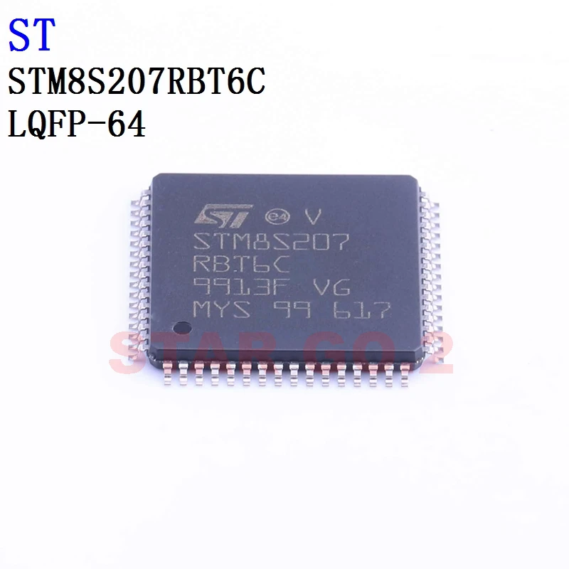 

1PCSx STM8S207RBT6C LQFP-64 ST Microcontroller