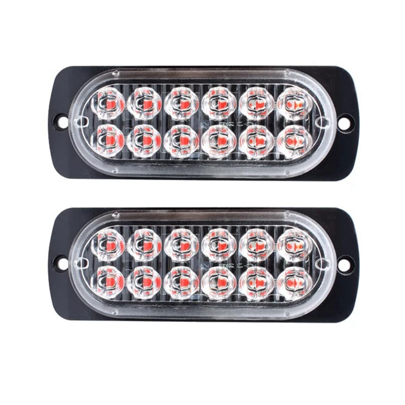 2Pcs LED Strobe Warning Light Strobe Grille Flashing Lightbar Truck Car Beacon Lamp Traffic Light 12V 24V
2Pcs LED Strobe Warning Light Strobe Grille Flashing Lightbar Truck Car Beacon Lamp Traffic Light 12V 24V
