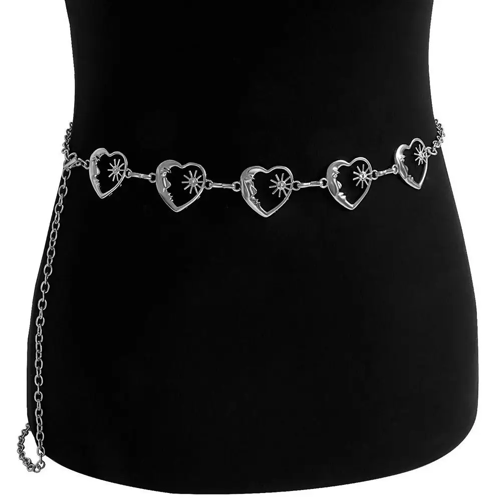 Metal Hip Hop Sweater Accessories Dress Decorative Punk Body Necklace Love Heart Waist Chain Belly Belt Fashion Jewelry
Metal Hip Hop Sweater Accessories Dress Decorative Punk Body Necklace Love Heart Waist Chain Belly Belt Fashion Jewelry