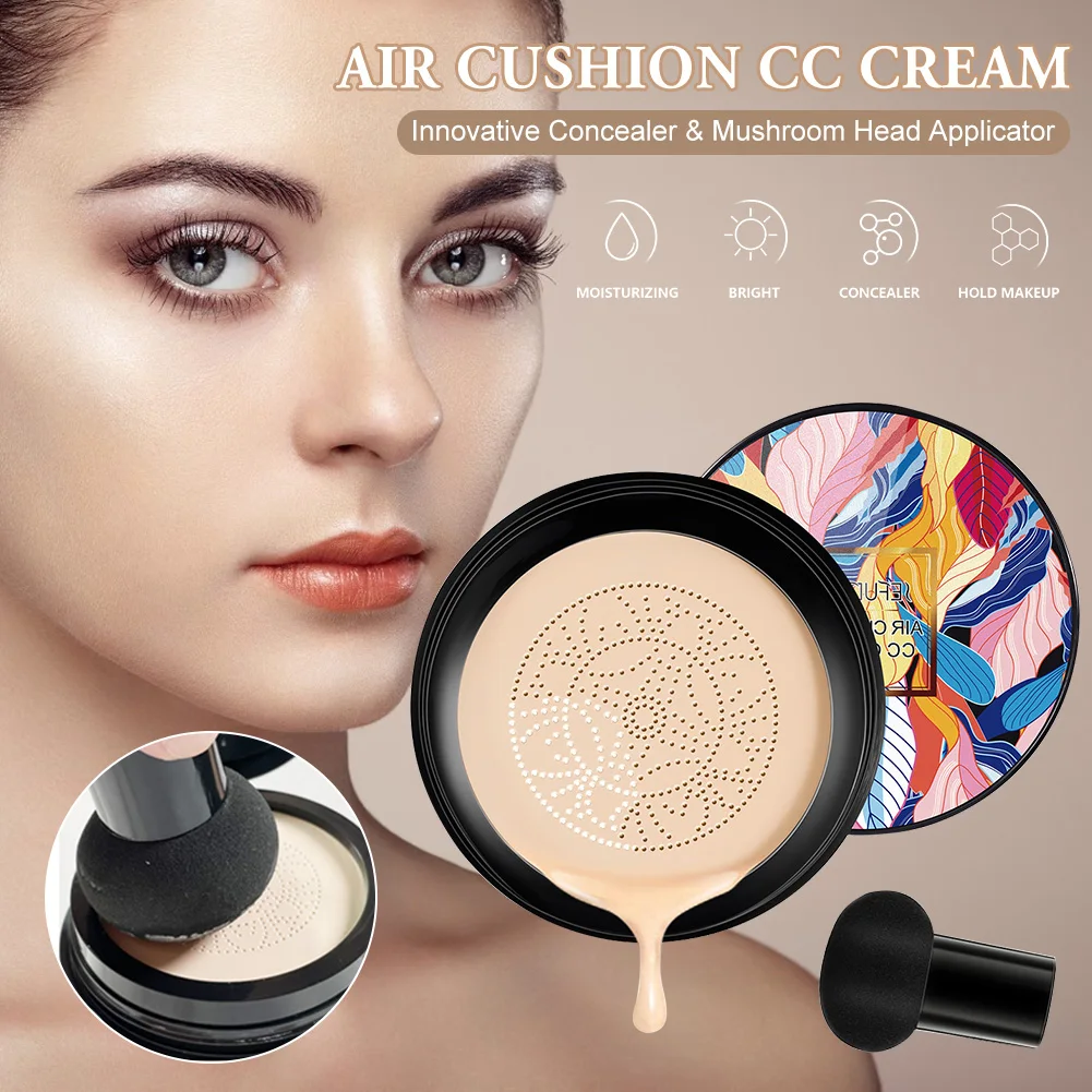 1PC Air Cushion BB Cream Mushroom Head Long Lasting Whitening Concealer Face Moisturizing Foundation Cream Face Makeup Cushion
1PC Air Cushion BB Cream Mushroom Head Long Lasting Whitening Concealer Face Moisturizing Foundation Cream Face Makeup Cushion