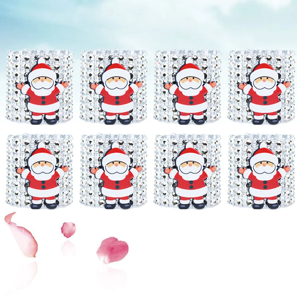 12pcs Napkin Rings Holder Napkin Holders Fits Rhinestone Metal Napkin Ring Santa Napkin Ring
12pcs Napkin Rings Holder Napkin Holders Fits Rhinestone Metal Napkin Ring Santa Napkin Ring