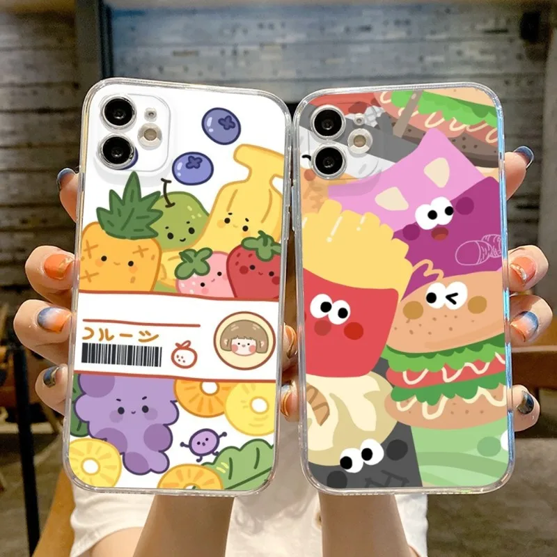 INS Cute Snack Fruit Phone Case FOR IPhone 14 13 11 12 Pro 8 7 Plus X 13 Pro MAX XR XS MINI Transparent Covers
INS Cute Snack Fruit Phone Case FOR IPhone 14 13 11 12 Pro 8 7 Plus X 13 Pro MAX XR XS MINI Transparent Covers