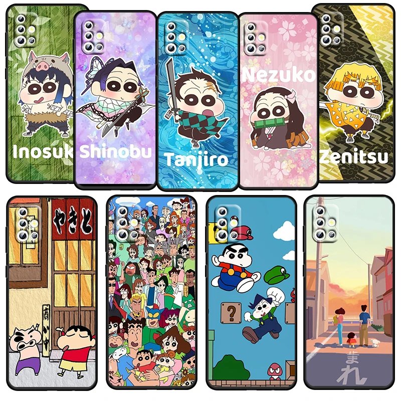 Cute Crayon Shin-chan For Samsung Galaxy A52S A72 A71 A52 A51 A12 A32 A21S 4G 5G Fundas Soft Black Phone Case Capa Coque Shell
Cute Crayon Shin-chan For Samsung Galaxy A52S A72 A71 A52 A51 A12 A32 A21S 4G 5G Fundas Soft Black Phone Case Capa Coque Shell