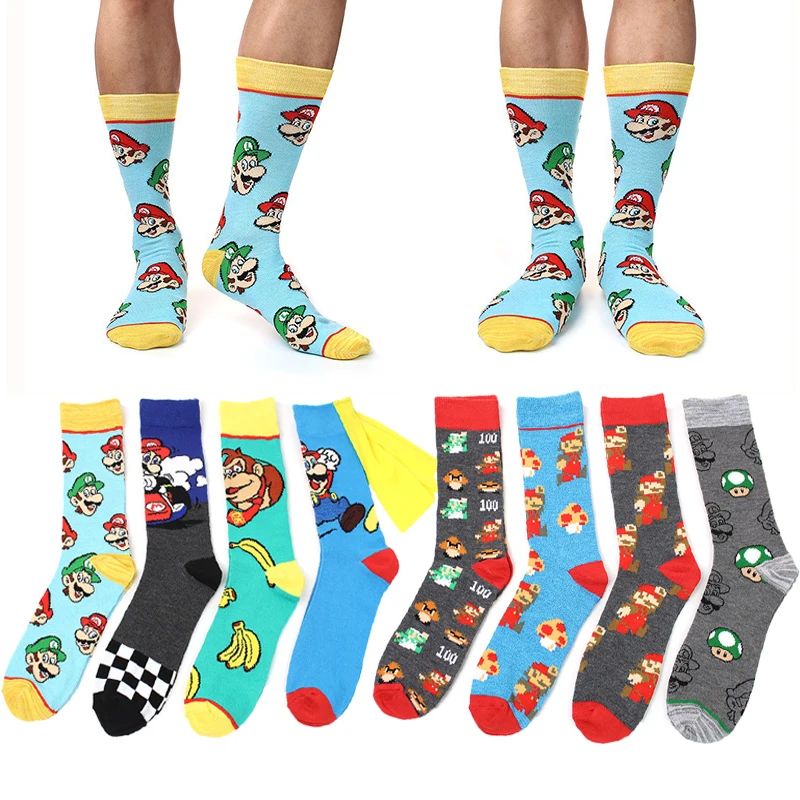 Fashion Funny Super Mario Bros. Men's Socks Odyssey Yoshi Anime Cartoon Game 3D Toy Boy Cosplay Birthday Christmas Toy Gift 
Fashion Funny Super Mario Bros. Men's Socks Odyssey Yoshi Anime Cartoon Game 3D Toy Boy Cosplay Birthday Christmas Toy Gift
