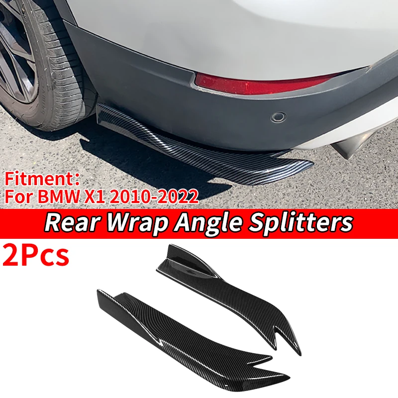 Car Rear Bumper Splitters Aprons Trunk Lip Spoiler Canard Wing Diffuser Wrap Angle Carbon Fiber Look ABS For BMW X1 2010-2022
Car Rear Bumper Splitters Aprons Trunk Lip Spoiler Canard Wing Diffuser Wrap Angle Carbon Fiber Look ABS For BMW X1 2010-2022