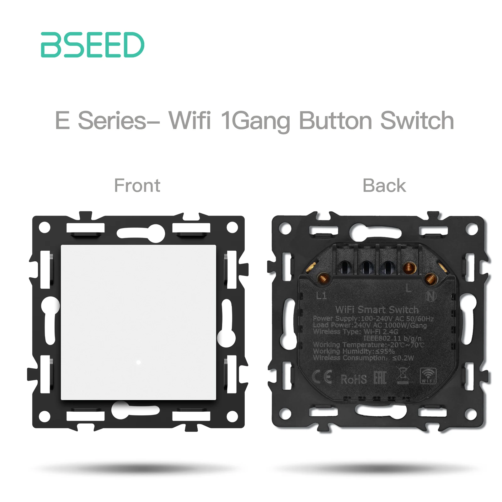 BSEED E серии WiFi модуль умного выключателя
BSEED E серии WiFi модуль умного выключателя