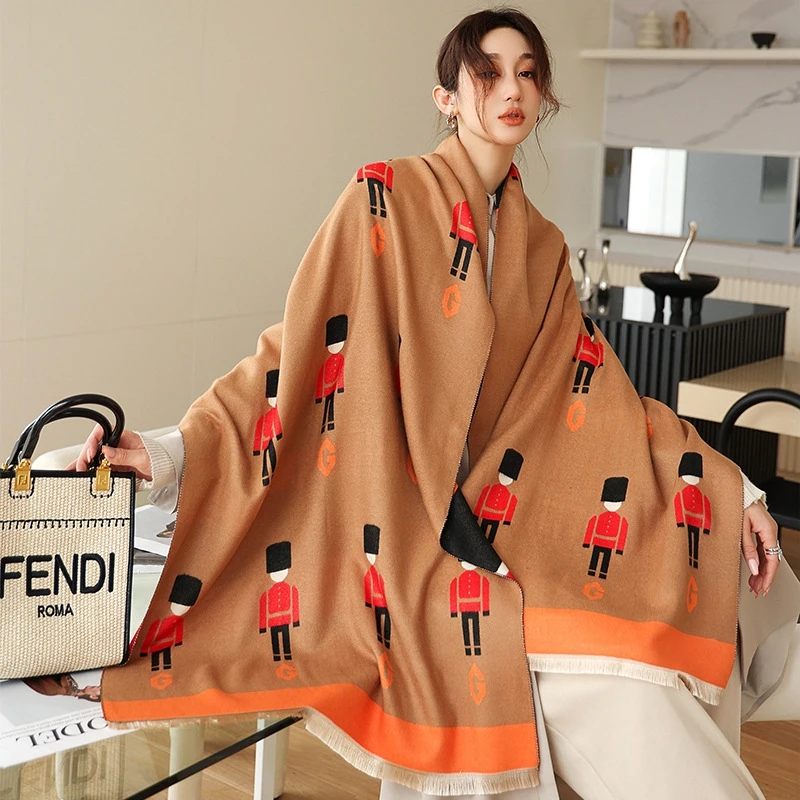 Double-sided Scarf Women Winter Warm Cashmere Shawl Scarf Printing Soft Thin Blanket Holiday Gift
Double-sided Scarf Women Winter Warm Cashmere Shawl Scarf Printing Soft Thin Blanket Holiday Gift