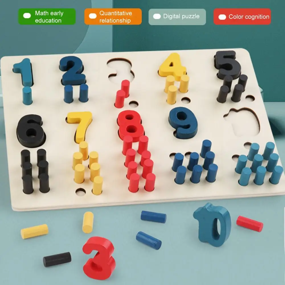 Wood 1 Set Practical Stimulate Creativity Jigsaw Puzzle Toy Bright Color Arithmetic Puzzle Toy Multi-purpose for Home
Wood 1 Set Practical Stimulate Creativity Jigsaw Puzzle Toy Bright Color Arithmetic Puzzle Toy Multi-purpose for Home