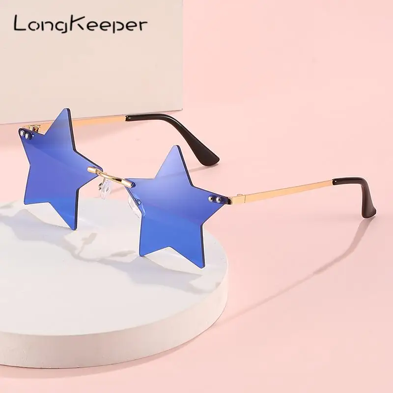 Long Keeper New Oversized Rimless Sunglasses Halloween Glasses Party Unique Pentagram Sunglasses Women Five-Pointed Star Shades
Long Keeper New Oversized Rimless Sunglasses Halloween Glasses Party Unique Pentagram Sunglasses Women Five-Pointed Star Shades