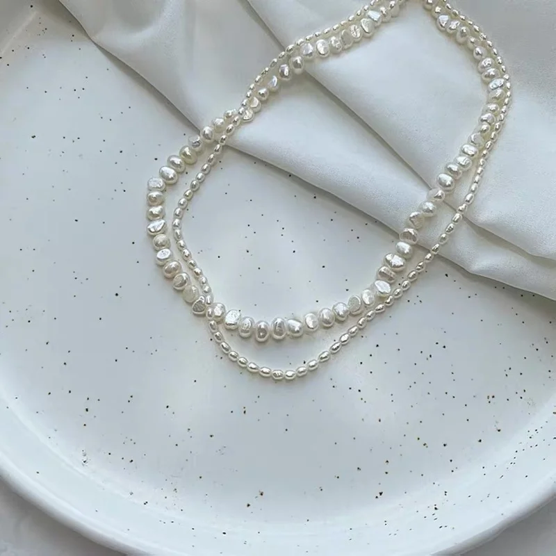 ALLNEWME Dainty Real Freshwater Pearl Necklaces for Women Handmade Irregular Pearls Beaded Choker Necklace Wedding Party Jewelry
ALLNEWME Dainty Real Freshwater Pearl Necklaces for Women Handmade Irregular Pearls Beaded Choker Necklace Wedding Party Jewelry
