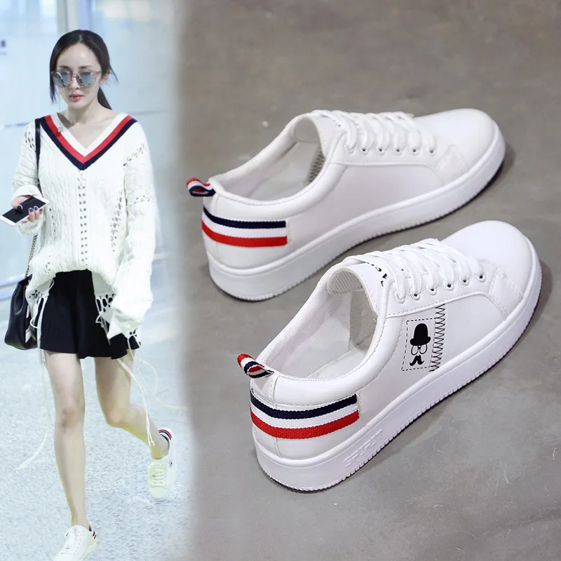 Fashion Women Shoes College Style New Woman PU Leather Shoes Ladies Breathable Flats Casual Skate Shoes White Sneakers Female
Fashion Women Shoes College Style New Woman PU Leather Shoes Ladies Breathable Flats Casual Skate Shoes White Sneakers Female