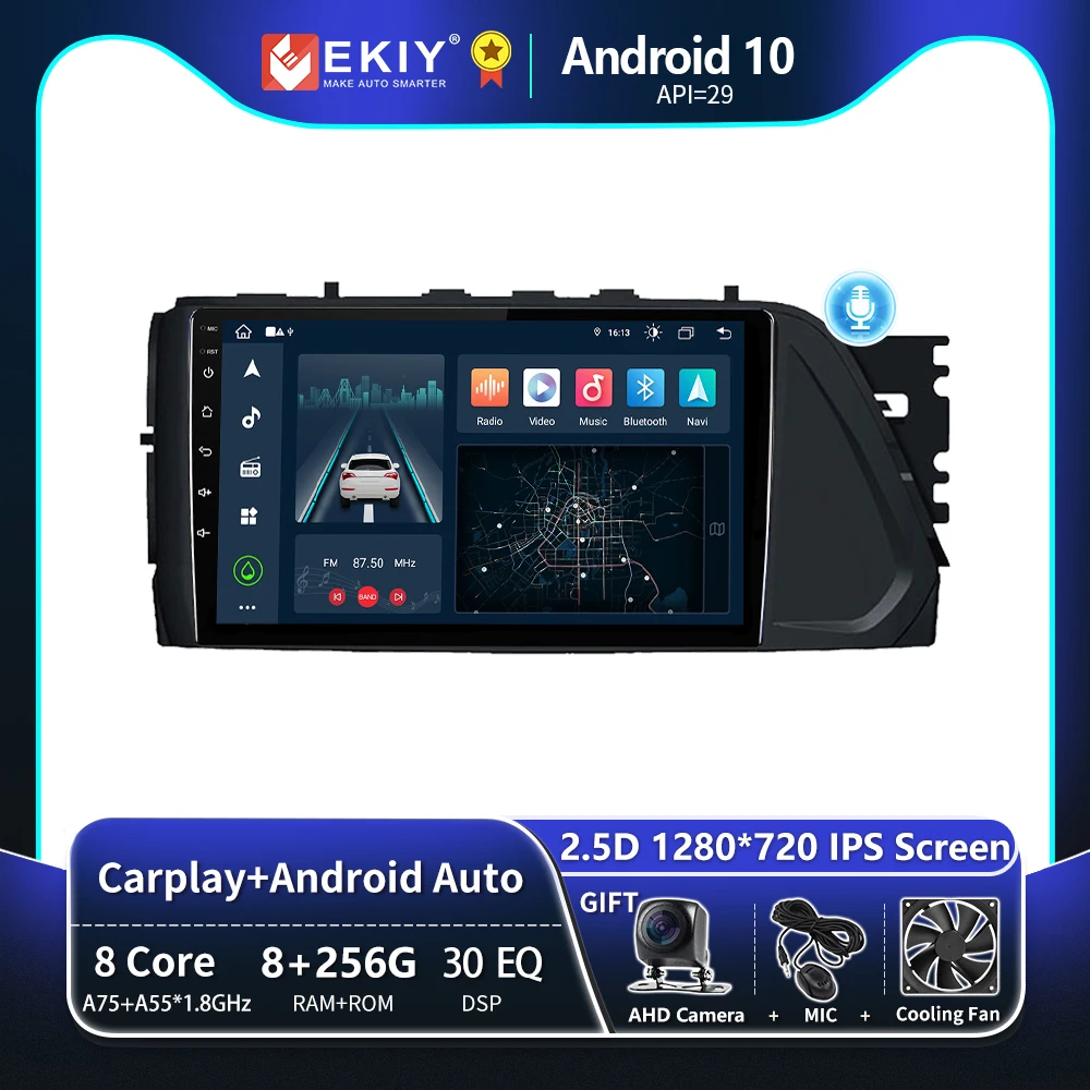 EKIY T8 8G 256G For Hyundai Verna 2017 Car Radio IPS Screen Multimedia Navigation GPS Android Auto Stereo CarPlay 4G Head Unit
EKIY T8 8G 256G For Hyundai Verna 2017 Car Radio IPS Screen Multimedia Navigation GPS Android Auto Stereo CarPlay 4G Head Unit