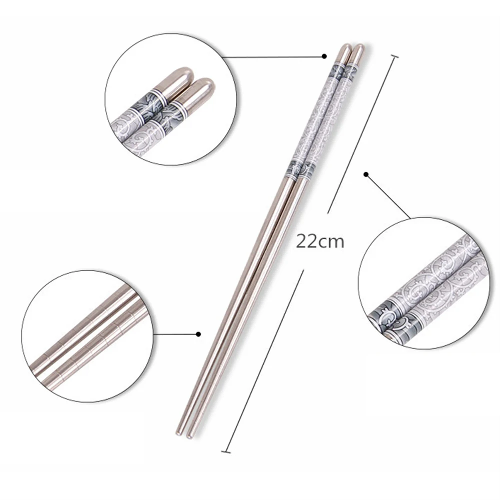 10 Pairs Stainless Steel Chopsticks Porcelain Reusable Flower Printed Blue And White Porcelain Food Chop Stick Kitchen Utensils
10 Pairs Stainless Steel Chopsticks Porcelain Reusable Flower Printed Blue And White Porcelain Food Chop Stick Kitchen Utensils