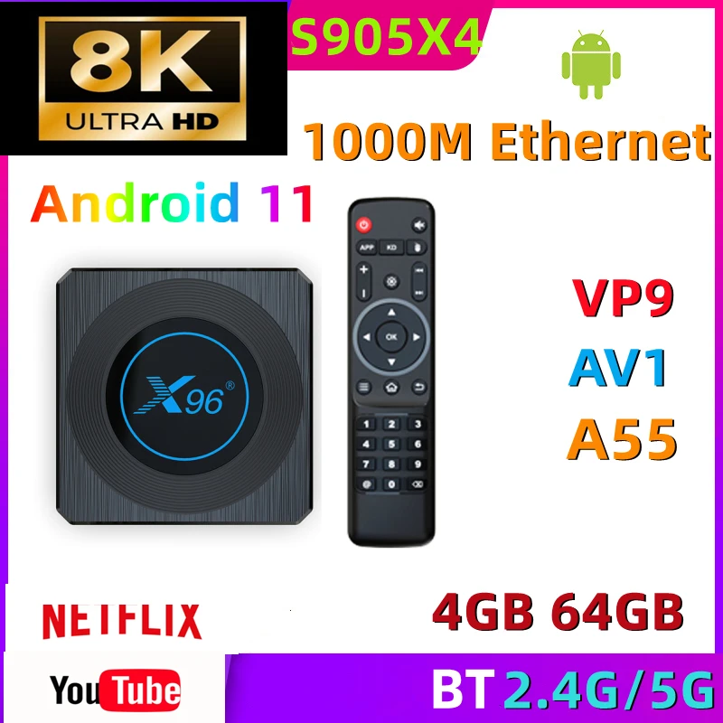 2023 Newest Android11 Smart TV Box Netflix Youtube 8K Home Media Player Network TV Set Top Box Amlogic S905X4 CPU 4Gb 32GB
2023 Newest Android11 Smart TV Box Netflix Youtube 8K Home Media Player Network TV Set Top Box Amlogic S905X4 CPU 4Gb 32GB