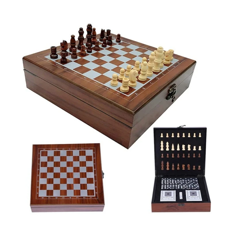 Деревянные шахматные игральные карты, игральные кости, Настольная Игра домино 4 в 1, Детские и взрослые Складные портативные для путешествий
Деревянные шахматные игральные карты, игральные кости, Настольная Игра домино 4 в 1, Детские и взрослые Складные портативные для путешествий