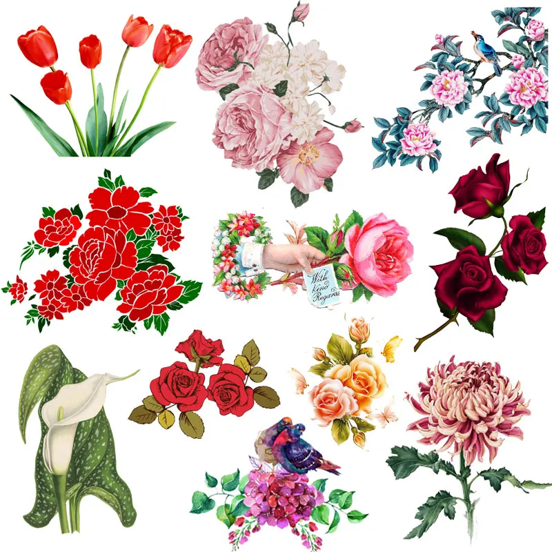 Iron on Flower Patches on Clothes Beautiful Flowers Iron-on Transfers for Clothing Pink Tulip Rose Fusible Stickers for T-shirts
Iron on Flower Patches on Clothes Beautiful Flowers Iron-on Transfers for Clothing Pink Tulip Rose Fusible Stickers for T-shirts
