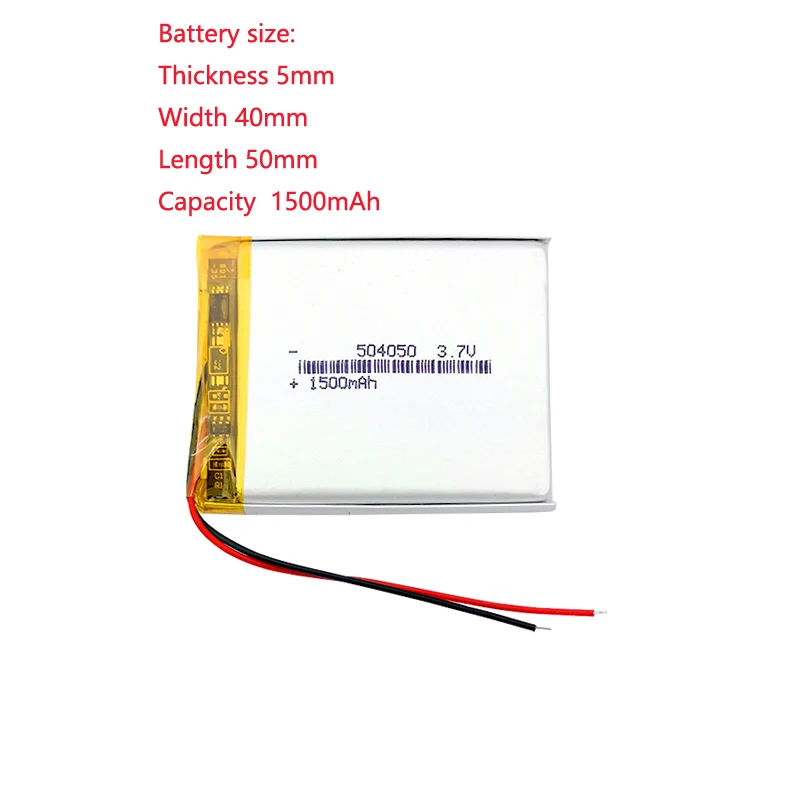3.7v Polymer Lithium Battery 504050 524050 For Navigation And Positioning Monitor Tachograph 1500mah Rechargeable Core
3.7v Polymer Lithium Battery 504050 524050 For Navigation And Positioning Monitor Tachograph 1500mah Rechargeable Core
