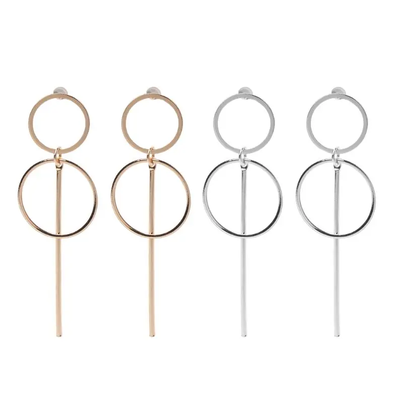 Bohemian Double Circle Pendant Dangle Earrings Korean Geometric Drop Earrings Simple Earrings Jewelry Gifts for Girls
Bohemian Double Circle Pendant Dangle Earrings Korean Geometric Drop Earrings Simple Earrings Jewelry Gifts for Girls