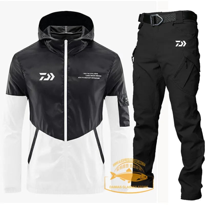Quick-drying Fishing Suit Men Summer Thin Fishing Clothes Hooded Sports Hooded Hiking Fishing Jackets Waterproof Fishing Pants
Quick-drying Fishing Suit Men Summer Thin Fishing Clothes Hooded Sports Hooded Hiking Fishing Jackets Waterproof Fishing Pants