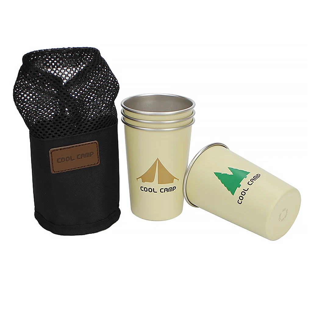 4 Pieces Coolcamp Water Bottle Portable Drinking Cup 304 Stainless Steel Tableware Backpacking Drinkware Bottles Cups 
4 Pieces Coolcamp Water Bottle Portable Drinking Cup 304 Stainless Steel Tableware Backpacking Drinkware Bottles Cups