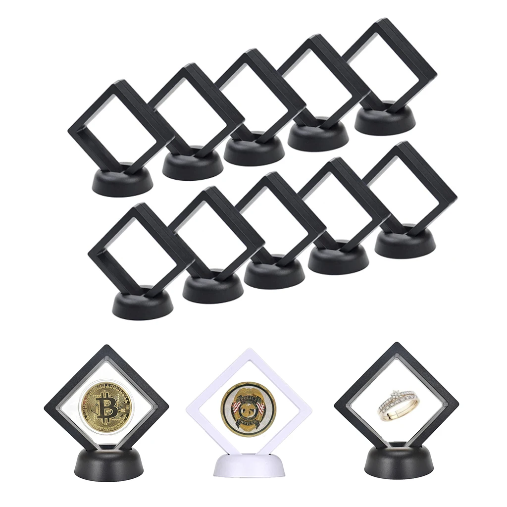 30pcs Challenge Earrings Holder Medal Stand Frame Reusable Medallion Storage Ring Display Coin Jewerly Box Coin For Floating
30pcs Challenge Earrings Holder Medal Stand Frame Reusable Medallion Storage Ring Display Coin Jewerly Box Coin For Floating