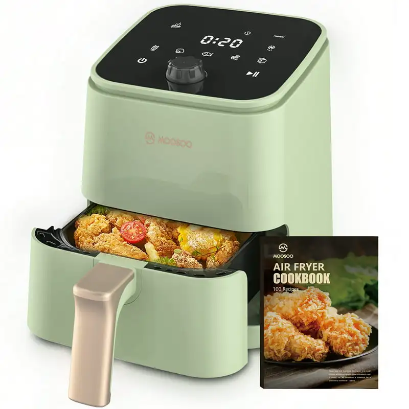 Air Fryer with Touchscreen - 8 Cooking Presets, 2 Quart, Dishwasher Safe, Little or No Oil
Air Fryer with Touchscreen - 8 Cooking Presets, 2 Quart, Dishwasher Safe, Little or No Oil