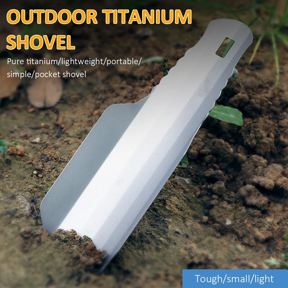 Outdoor Titanium Camping Shovels Garden Hand Shovel Small Ultralight Trowel With Storage Bag For Digging Camping Hiking Tools
Outdoor Titanium Camping Shovels Garden Hand Shovel Small Ultralight Trowel With Storage Bag For Digging Camping Hiking Tools