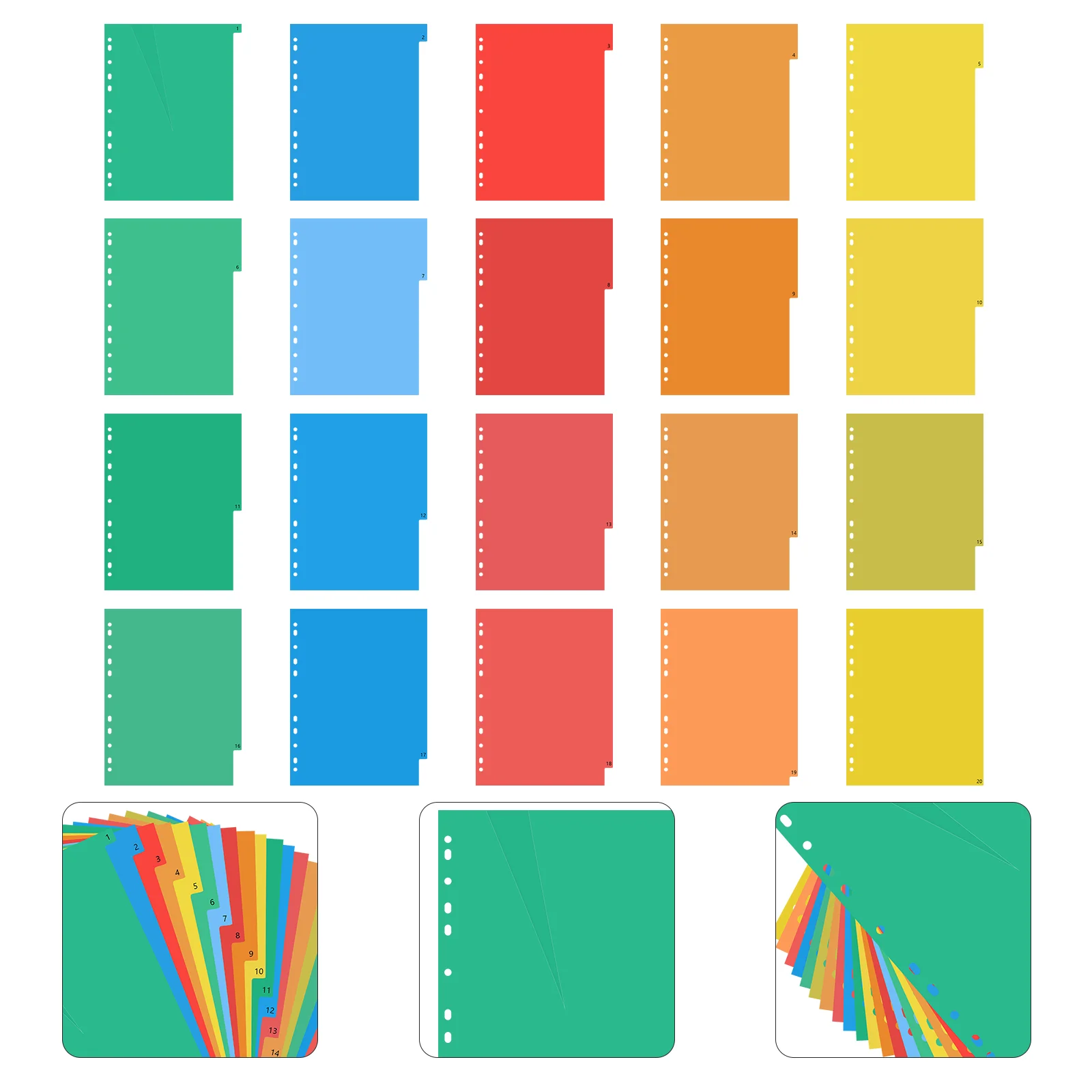 20 Pages Colored File Folders Colored Index Cards Splitter Insert Indexes Binder Tab Insertable
20 Pages Colored File Folders Colored Index Cards Splitter Insert Indexes Binder Tab Insertable